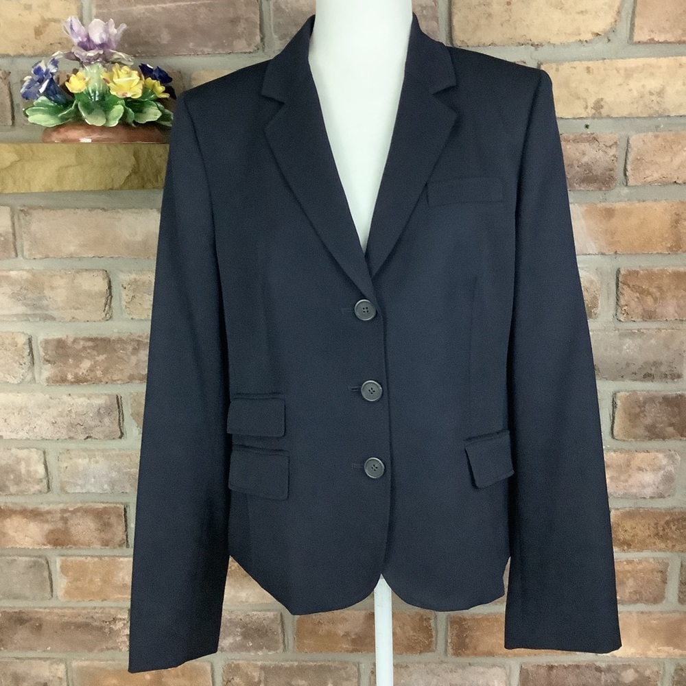 J. CREW Tailored Navy Blazer Jacket